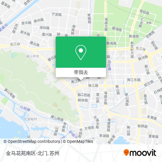 金马花苑南区-北门地图