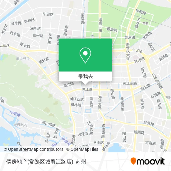 儒房地产(常熟区城甬江路店)地图