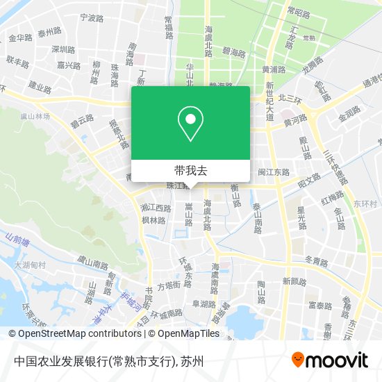 中国农业发展银行(常熟市支行)地图