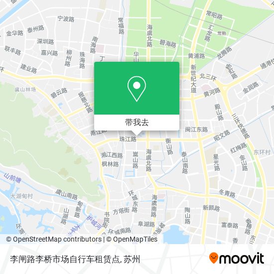 李闸路李桥市场自行车租赁点地图