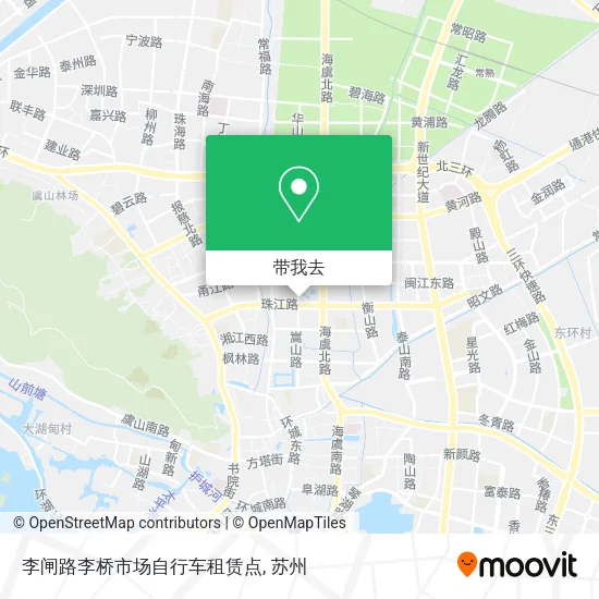 李闸路李桥市场自行车租赁点地图
