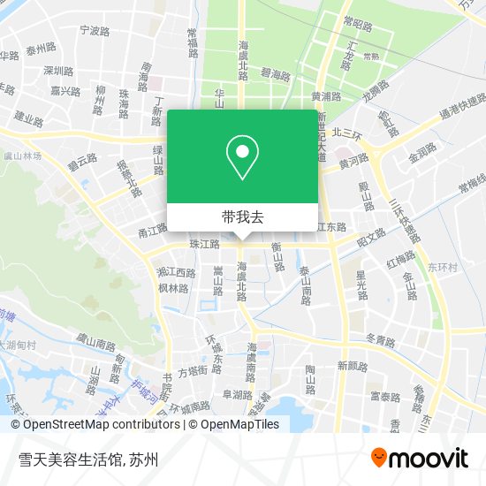 雪天美容生活馆地图