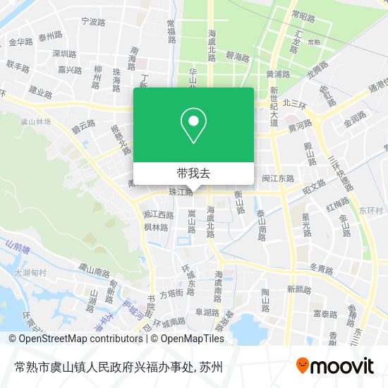 常熟市虞山镇人民政府兴福办事处地图