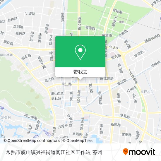 常熟市虞山镇兴福街道闽江社区工作站地图