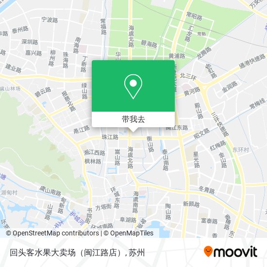 回头客水果大卖场（闽江路店）地图