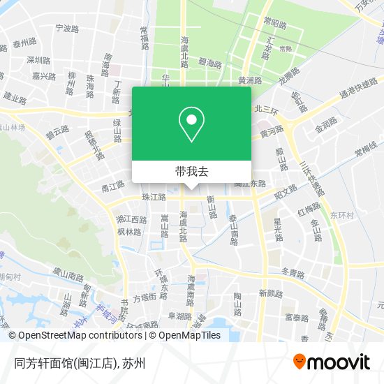 同芳轩面馆(闽江店)地图