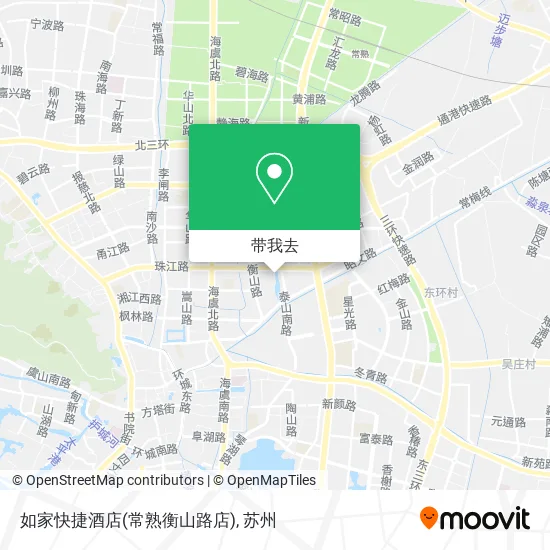 如家快捷酒店(常熟衡山路店)地图