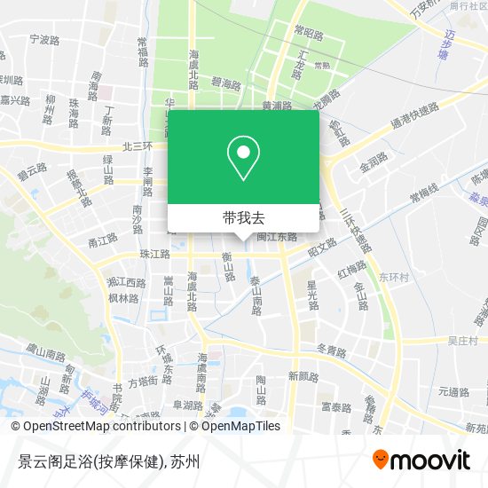 景云阁足浴(按摩保健)地图