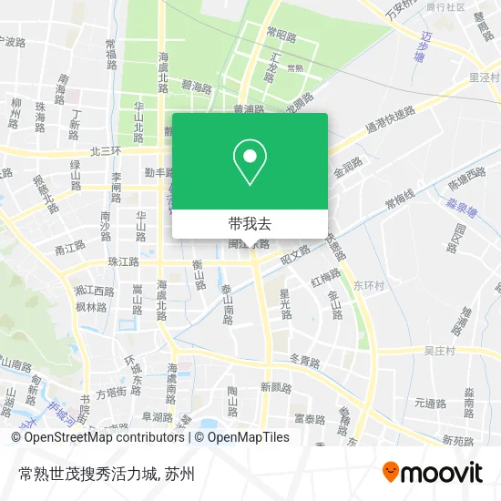 常熟世茂搜秀活力城地图