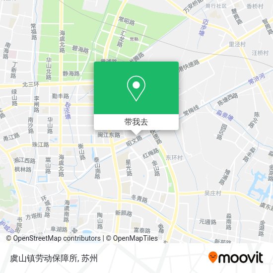虞山镇劳动保障所地图