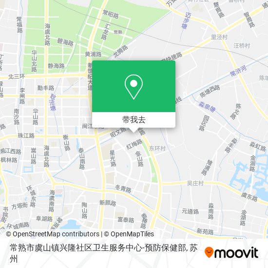 常熟市虞山镇兴隆社区卫生服务中心-预防保健部地图