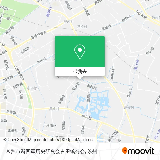 常熟市新四军历史研究会古里镇分会地图