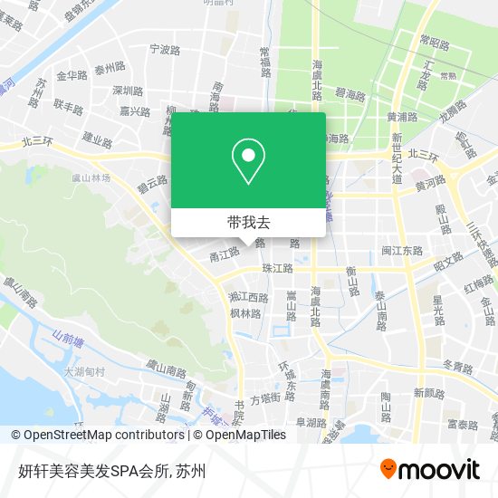 妍轩美容美发SPA会所地图