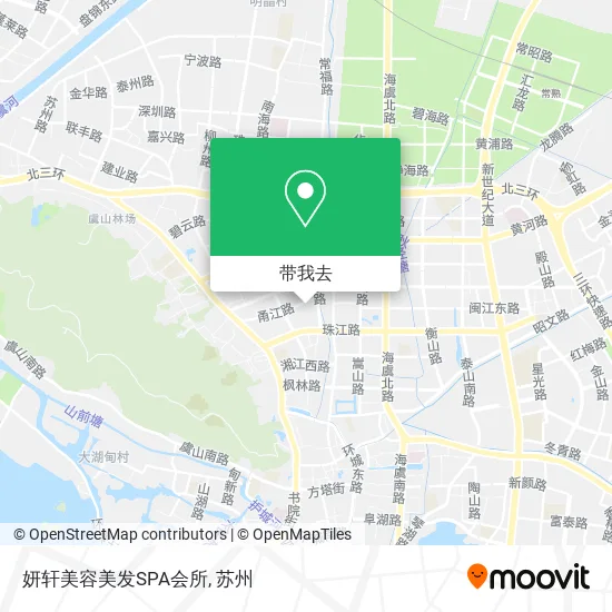 妍轩美容美发SPA会所地图