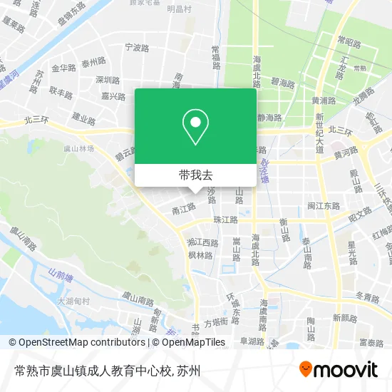 常熟市虞山镇成人教育中心校地图