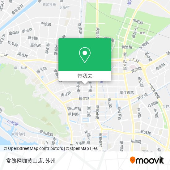 常熟网咖黄山店地图