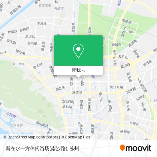 新在水一方休闲浴场(南沙路)地图