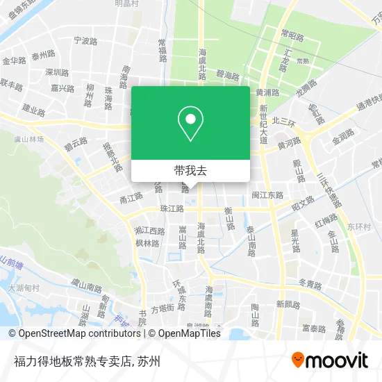 福力得地板常熟专卖店地图
