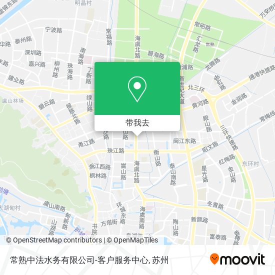 常熟中法水务有限公司-客户服务中心地图