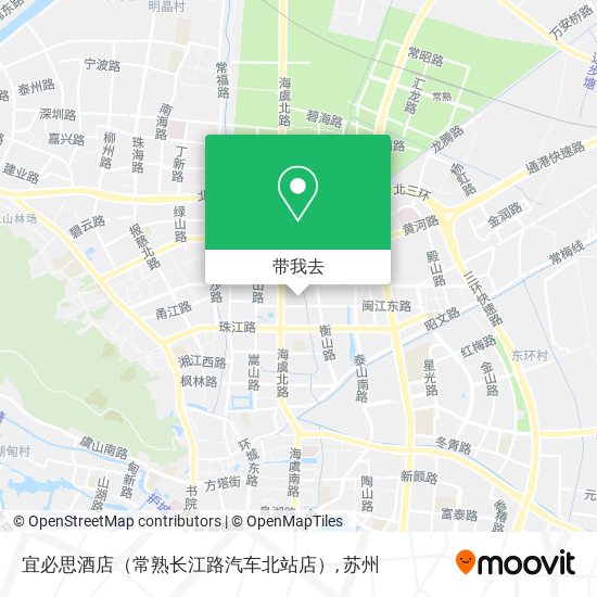 宜必思酒店（常熟长江路汽车北站店）地图