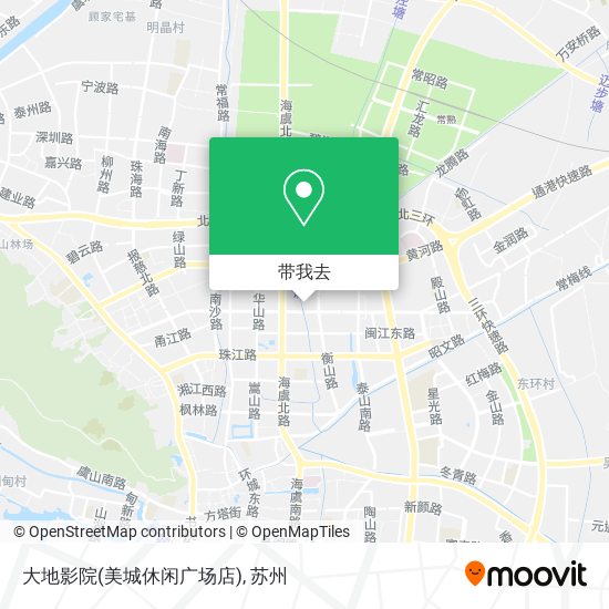 大地影院(美城休闲广场店)地图