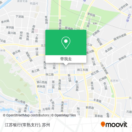 江苏银行(常熟支行)地图