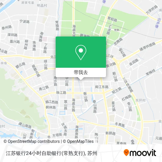 江苏银行24小时自助银行(常熟支行)地图