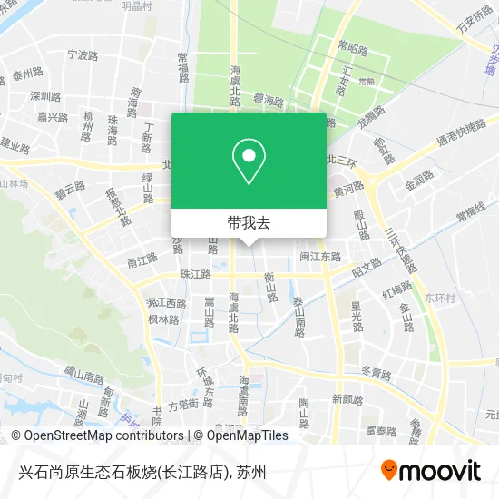 兴石尚原生态石板烧(长江路店)地图