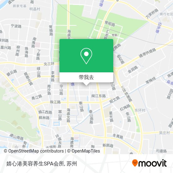 婧心港美容养生SPA会所地图