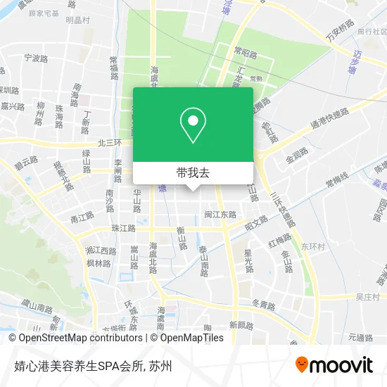 婧心港美容养生SPA会所地图