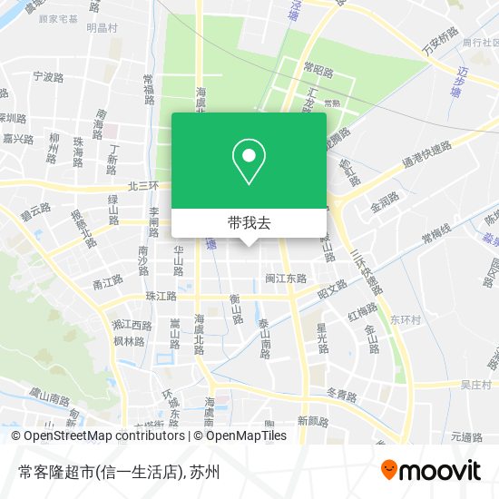 常客隆超市(信一生活店)地图