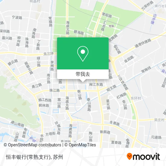 恒丰银行(常熟支行)地图