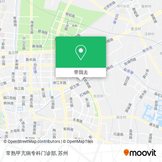 常熟甲亢病专科门诊部地图