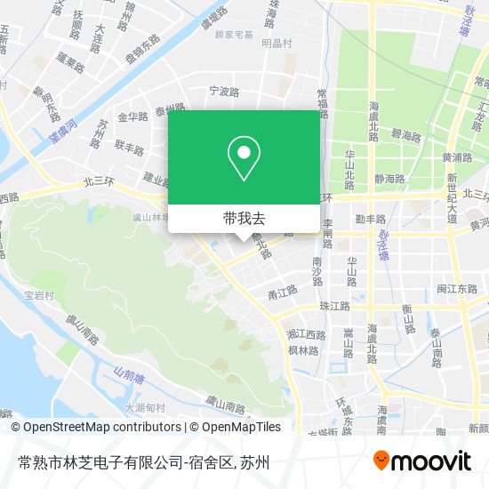 常熟市林芝电子有限公司-宿舍区地图