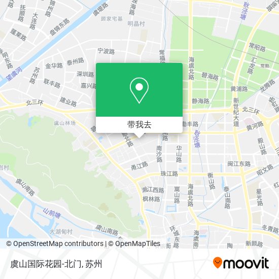 虞山国际花园-北门地图