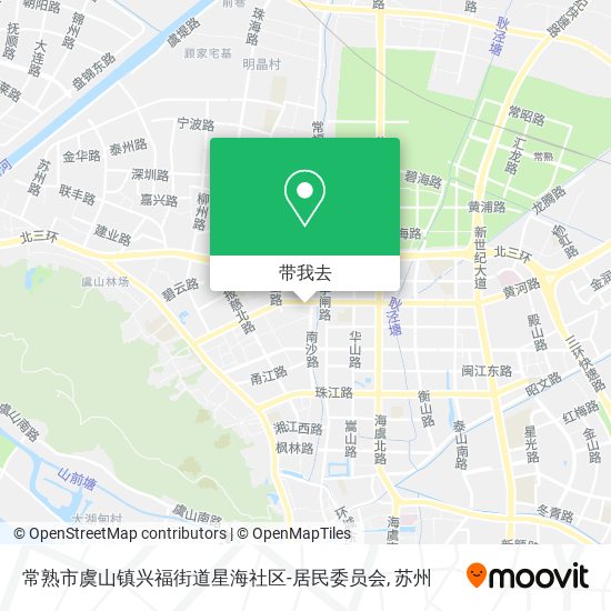 常熟市虞山镇兴福街道星海社区-居民委员会地图