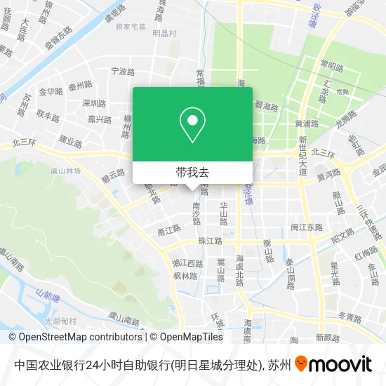 中国农业银行24小时自助银行(明日星城分理处)地图