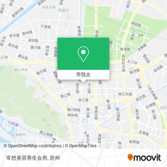 常想美容养生会所地图