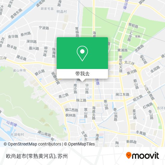 欧尚超市(常熟黄河店)地图