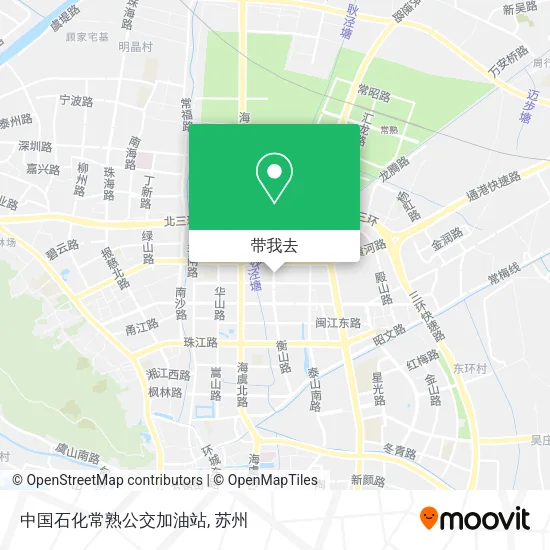 中国石化常熟公交加油站地图