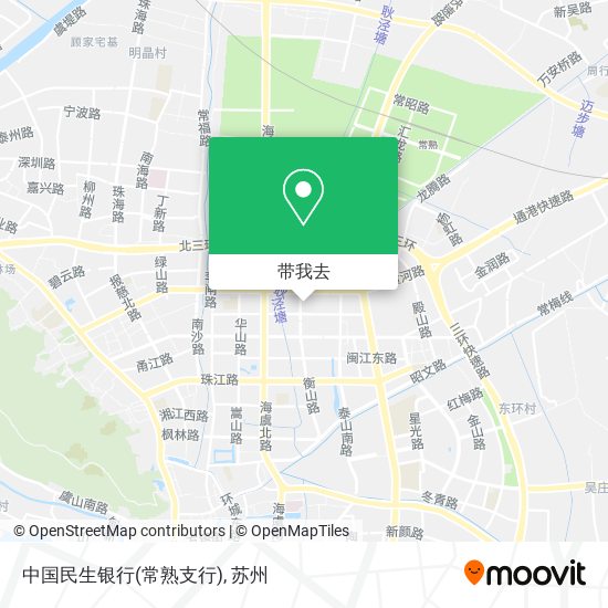 中国民生银行(常熟支行)地图