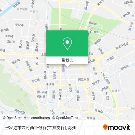 张家港市农村商业银行(常熟支行)地图