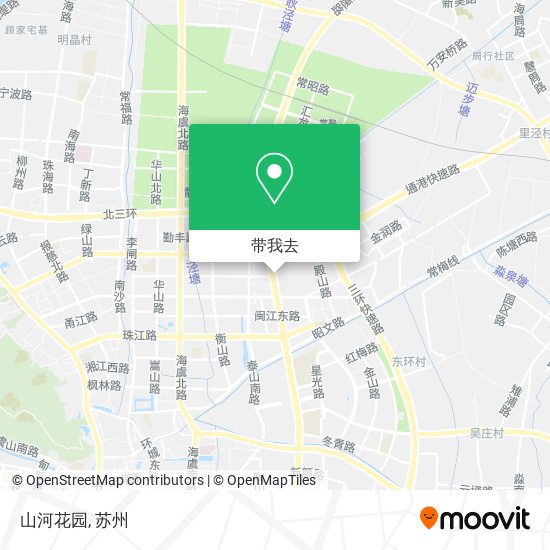 山河花园地图