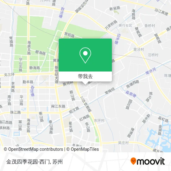 金茂四季花园-西门地图