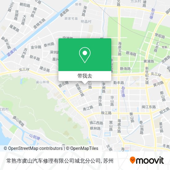 常熟市虞山汽车修理有限公司城北分公司地图
