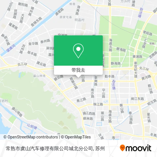 常熟市虞山汽车修理有限公司城北分公司地图