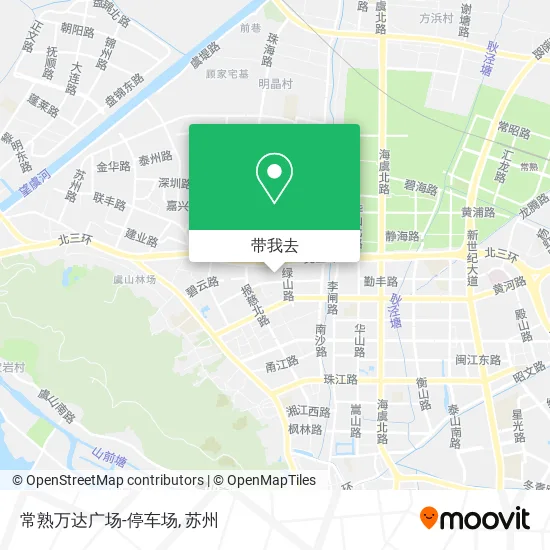 常熟万达广场-停车场地图