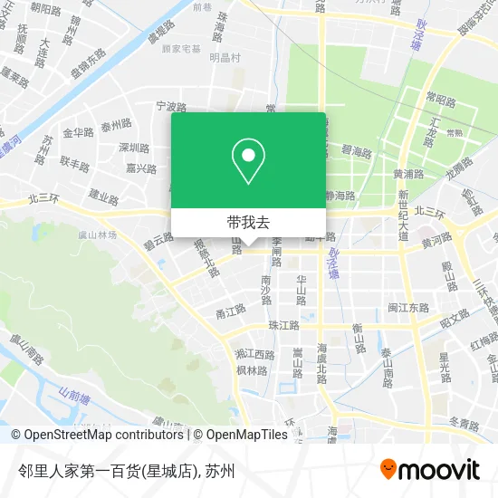 邻里人家第一百货(星城店)地图