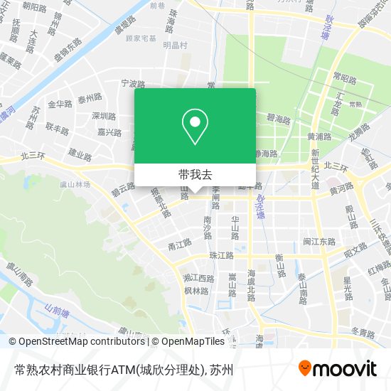 常熟农村商业银行ATM(城欣分理处)地图