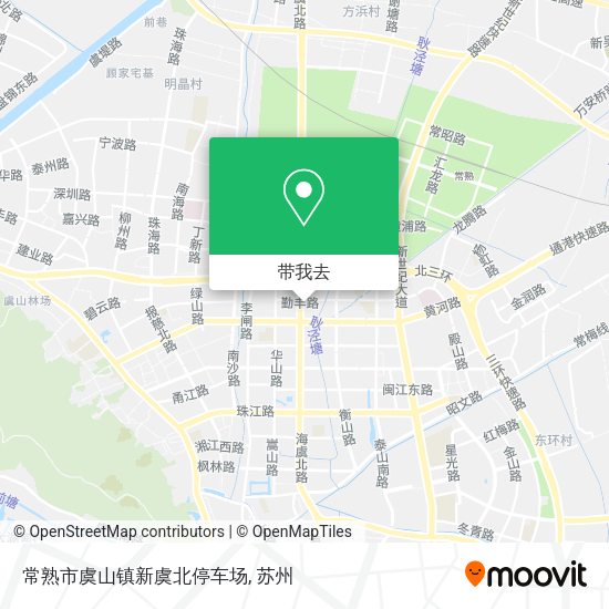 常熟市虞山镇新虞北停车场地图